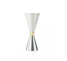 Джиггер Mr.Slim 30\/60, с золотым ободком, нерж.сталь M37096